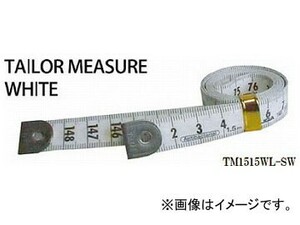 プロマート テーラーメジャー1.5m 余白有 白/白 TM1515WL-SW(4958446)