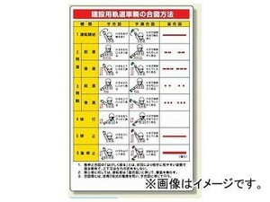 ユニット/UNIT ずい道用関係標識 建設用軌道車両の合図法 品番：323-07