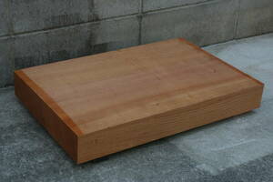 欅　けやき　ケヤキ　柾目材　無垢材　テーブル　彫刻材　長さ52.8cm　幅34.2cm　厚み6.9cm 