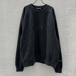 新品 FOG Fear Of God Essentials フィアオブゴッド エッセンシャルズ Lサイズ LOGOスウェット　ブラック Black