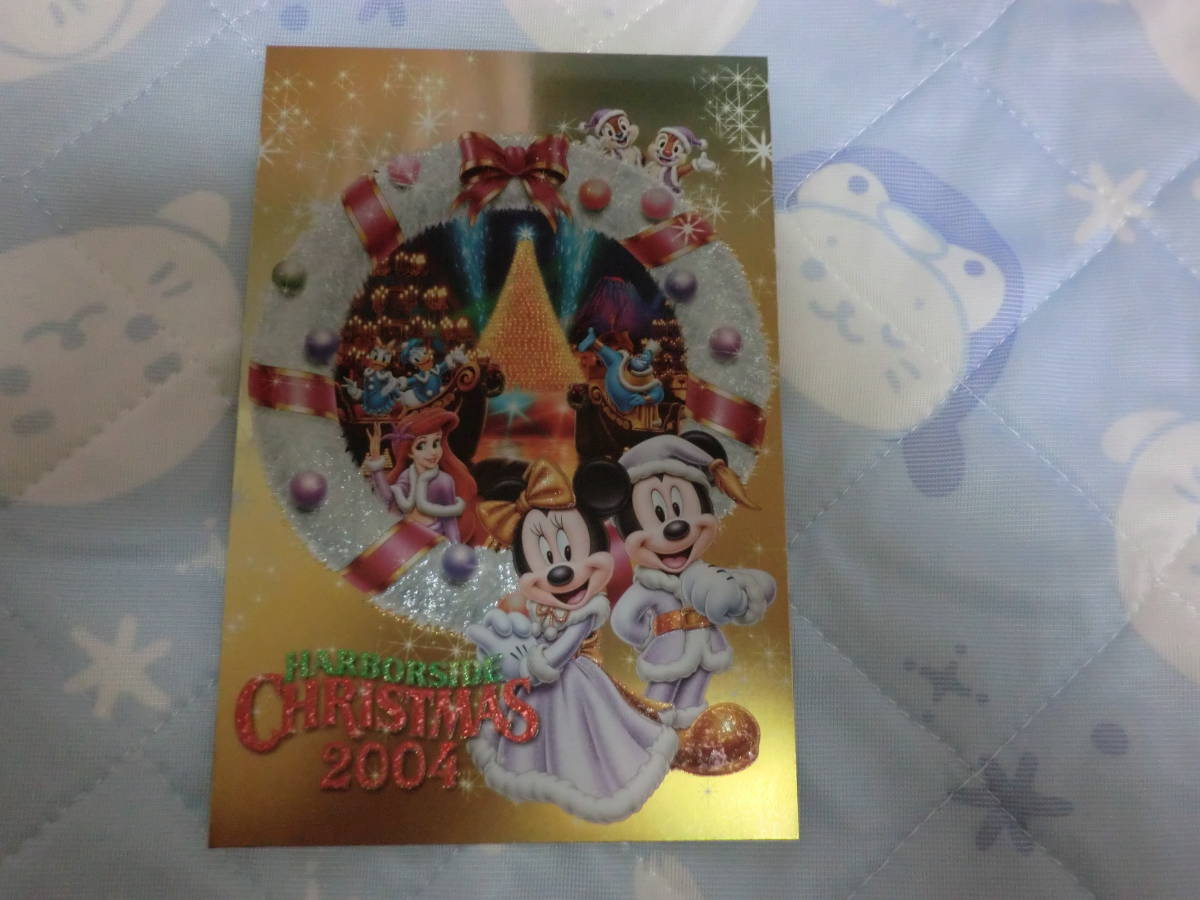 251◎2004 TDS Harborside Navidad Postal de Navidad TDL TDR Disney Posca Ariel Postal Mickey Minnie Tree, antiguo, recopilación, Disney, otros