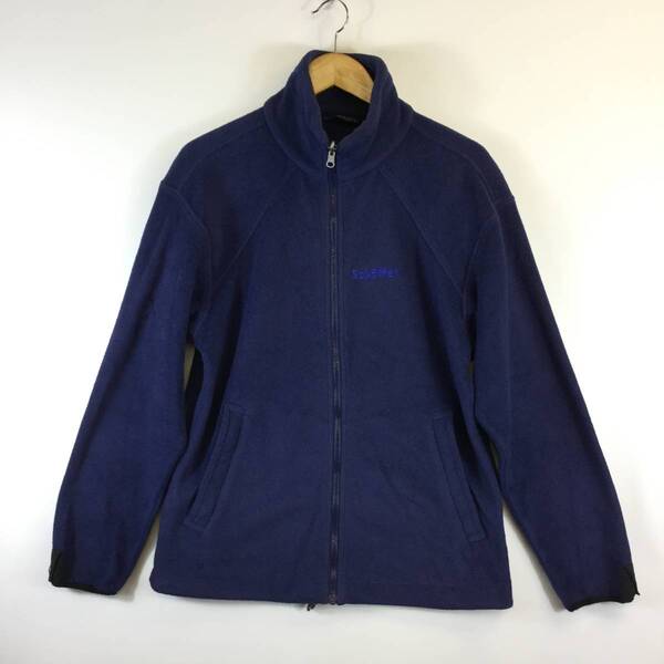 90s 80s ショッフェル Schoffel フリースジャケット ネイビー系 Mサイズ