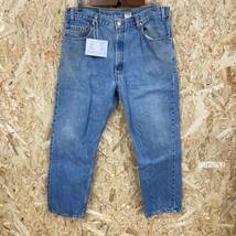 HB792【2003】Levi’ｓ 505 Ｗ36 Ｌ30 刻印159 メキシコ製 00年/02月 インディゴ ジーンズ 古着 リーバイス【130102000022】_画像1