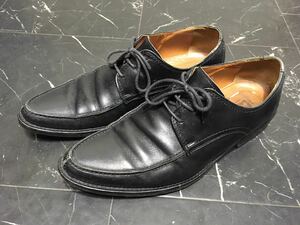 イタリア製 D＆G ドルチェ＆ガッバーナ DOLCE＆GABBANA 革靴 レザー シューズ ビジネスシューズ ドルガバ 革靴 黒 42
