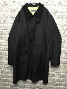 ANTONIO MIRO アントニオミロ COAT ステンカラーコート ロングコート ブラック ナイロンコート 50 L チンスト付き