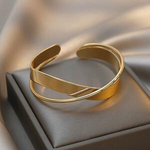 bangle silver Gold two ream manner simple lady's 2 color Korea beautiful eyes cool accessory free size new goods 