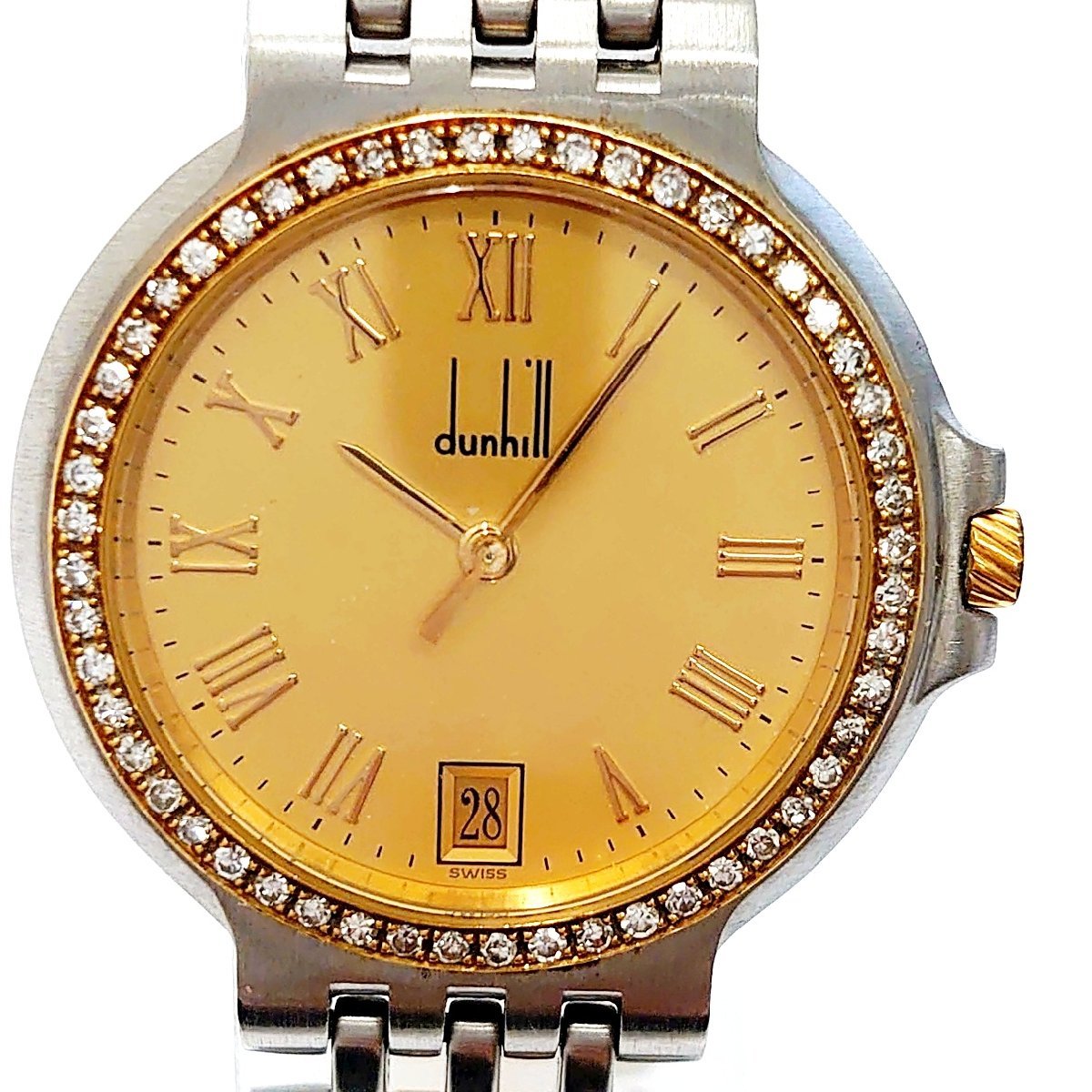 人気商品 【dunhill】ダンヒル 腕時計 エリート ダイヤモンド ベゼル