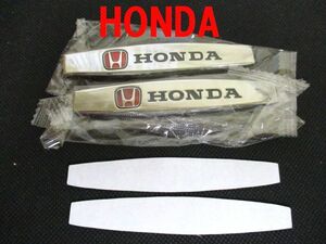 【新品・即決】ホンダ HONDA エンブレム クローム ステッカー 大 ２枚セット １０cm シール