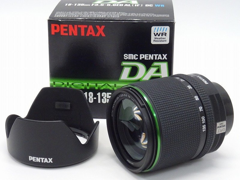 ペンタックス PENTAX SMC DA 18-135mm F/3.5-5.6 ED WR レンズ 箱付 #1003803A