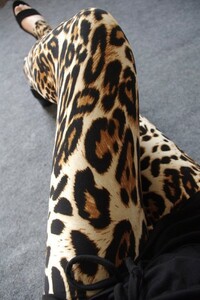  great popularity re-arrival *[ beautiful legs leggings *350] largish. leopard print 