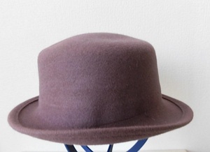 ◆モードお帽子/ ドイツ製/シーベルガー/古代紫のダンディーハット/サイズ　M