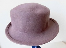 ◆モードお帽子/ ドイツ製/シーベルガー/古代紫のダンディーハット/サイズ　M_画像4