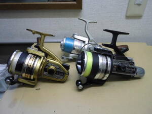 大型スピニング3台。ダイワMILLIONMAX9000ＧＳ，シマノAmberJack9000ＥＸ，ＤＩＡＭＯＮＤタックルシルバー5ｓ。　－Box