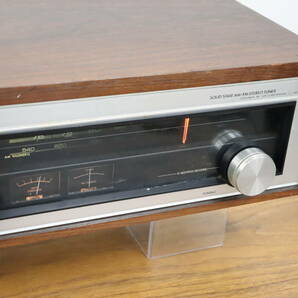 通電OK LUXMAN/ラックスマン ソリッドステート AM/FM ステレオチューナー T-550V 1970年代発売モデル 昭和レトロ/古いラジオ 現状品 ZT208の画像5