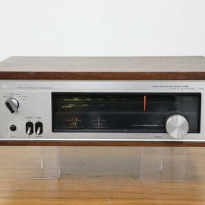 通電OK LUXMAN/ラックスマン ソリッドステート AM/FM ステレオチューナー T-550V 1970年代発売モデル 昭和レトロ/古いラジオ 現状品 ZT208の画像2