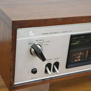 通電OK LUXMAN/ラックスマン ソリッドステート AM/FM ステレオチューナー T-550V 1970年代発売モデル 昭和レトロ/古いラジオ 現状品 ZT208の画像4