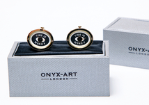 ★時計のカフスボタン ONYX-ART LONDON CLM_45 OVAL TIME IS MONEY これ動きます ジョークの分かる人のための楽しいカフスボタン♪～_画像4