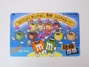 【2-294】　テレカ　M＆M’S　ミルクチョコレート　エムアンドエムズ　テレホンカード