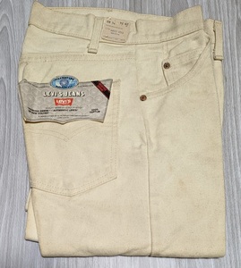 デッドストック 80s LEVI'S 502-0552 コットンパンツ W28 リーバイス PAINTED DENIM AUTHENTIC LEVI'S IN NEW COLORS レアモデル s19