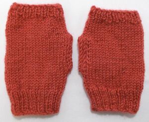  hand warmer * finger none gloves * hand-knitted * for women ②