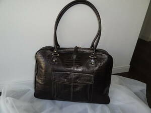 *liz claiborne* black ko type pushed . high class & stylish business bag * details . using .. tailoring. *