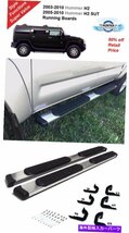 Nerf Bar 適合03-10ハマーH2/01-10ハマーH2 sut 5 runingside sideステップボード Fits 03-10 Hummer H2/01-10 Hummer H2 SUT 5Chrome P_画像2