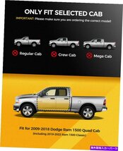 Nerf Bar 2009-2018 Dodge Ram 1500 Quad Cab 6 ランニングボードNERFバーサイドステップblk for 2009-2018 Dodge Ram 1500 Quad Cab 6_画像3