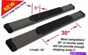 Nerf Bar 07-17 Chevy Traverse Acadia Outlook 5 ブラックランニングボードNERFステップバー 07-17 Chevy Traverse Acadia Outlook 5 B