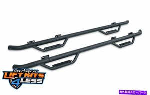 Nerf Bar Go Rhino D24429TテキストブラックドミネーターD2サイドステップ2005-2017トヨタタコマ Go Rhino D24429T Text Black Dominator