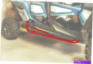 Nerf Bar ポラリスRZR 4シート0530-1429用のムースレーシングレッドナーフバー Moose Racing Red Nerf Bars For Polaris RZR 4 Seat 0530-