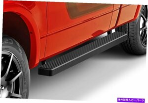 Nerf Bar プレミアム4 ブラックiboardサイドステップフィット09-14フォードF150レギュラーキャブ Premium 4 Black iBoard Side Steps Fi