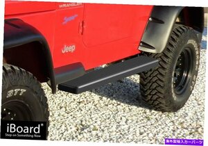 Nerf Bar iboardスチールナーフバーフィット87-06ジープラングラーTJ YJ 2DR iBoard Steel Nerf Bars Fit 87-06 Jeep Wrangler TJ YJ 2Dr