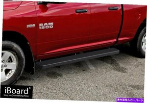 Nerf Bar プレミアム6 ブラックiboardサイドステップフィット09-18ダッジラム1500クアッドキャブ Premium 6 Black iBoard Side Steps Fi