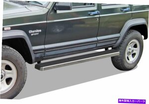 Nerf Bar 5 iboardサイドステップナーフバーフィット84-00ジープチェロキー4ドア 5 iBoard Side Step Nerf Bar Fit 84-00 Jeep Cherokee