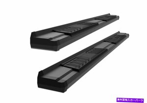 Nerf Bar HDライドOEスタイルブラックナーフバーフィット07-18シルバラードシエラダブルキャブ HD Ridez OE Style Black Nerf Bars Fit 07