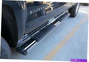 Nerf Bar 07-18シルバラードシエラダブルキャブのクロムナーフバーステップ Chrome Nerf Bar Steps For 07-18 Silverado Sierra Double Ca