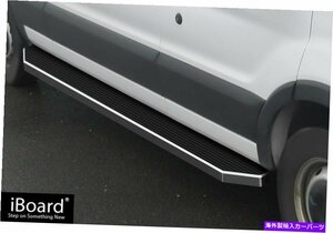 Nerf Bar プレミアム6 磨かれたiboardサイドステップフィット15-22フォードトランジットフルサイズバン Premium 6 Polished iBoard Side