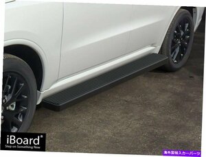 Nerf Bar プレミアム6 ブラックiboardサイドステップは11-22ダッジデュランゴに適合します Premium 6 Black iBoard Side Steps Fit 11-2