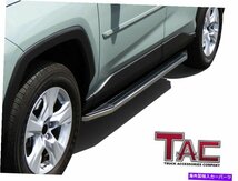 Nerf Bar 2019-2022トヨタRAV4 5.5 アルミニウムランニングボードサイドステップレールnerfバー For 2019-2022 Toyota RAV4 5.5 Aluminu_画像2