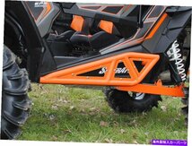 Nerf Bar Polaris RZR 900（2015-20）のSuperATVヘビーデューティーロックスライダーナーフバー - オレンジ SuperATV Heavy Duty Rock Sli_画像2