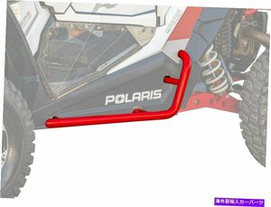 Nerf Bar Polaris RZR XP Turbo（2016+）のSuperATVヘビーデューティナーフバー - 赤 SuperATV Heavy Duty Nerf Bars for Polaris RZR XP