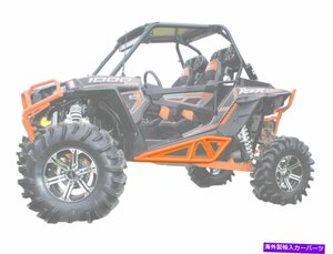 Nerf Bar Polaris RZR XP Turbo用のSuperATVヘビーデューティーロックスライダーナーフバー - オレンジ SuperATV Heavy Duty Rock Slider