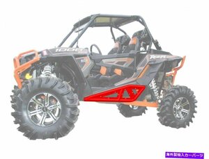 Nerf Bar Polaris RZR 900 / s（2015-20）Red用のSuperATVヘビーデューティーロックスライダーナーフバー SuperATV Heavy Duty Rock Slide