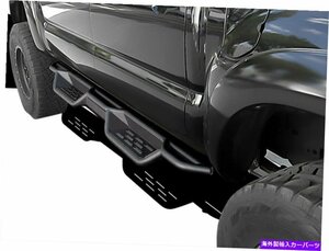 Nerf Bar 05-22トヨタタコマダブルキャブクルーキャブのためのブラックサイドステップナーフバー Black Side Step Nerf Bars For 05-22 To