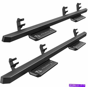 Nerf Bar 15-22フォードF-150スーパークルーキャブドロップサイドステップナーフバーblkのランニングボード Running Boards for 15-22 For