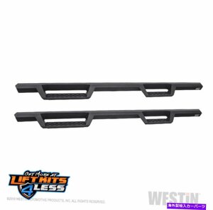 Nerf Bar ウェスティン56-14015テキストBLK PC HDXドロップナーフステップバーペア2015-18コロラド Westin 56-14015 Text Blk PC HDX Drop