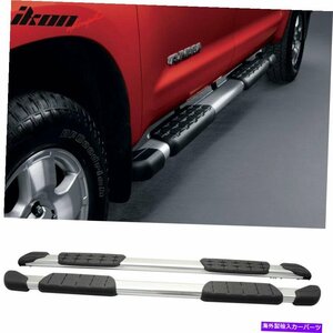 Nerf Bar フィット07-21トヨタツンドラOEスタイルクルーマックスキャブサイドステップバーランニングボード2PC Fits 07-21 Toyota Tundra