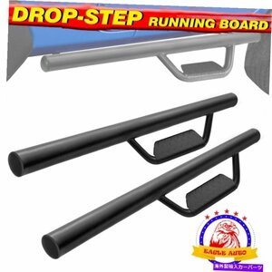 Nerf Bar 07-18 JKジープラングラー2ドアランニングボードnerf bar hoop blkサイドステップ For 07-18 JK Jeep Wrangler 2 Door Running B