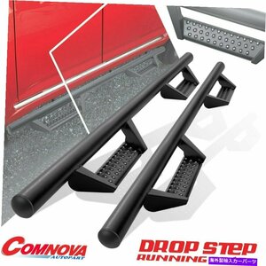 Nerf Bar フィット05-22トヨタタコマダブルキャブ3 ドロップサイドステップナーフバーランニングボードBCK FIT 05-22 TOYOTA Tacoma Doub