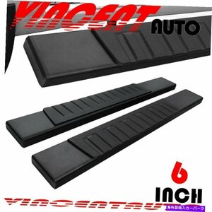 Nerf Bar 07-18シルバラード/シエラレギュラーキャブ6 ランニングボードサイドステップnerf bar blk h For 07-18 Silverado/Sierra Regul